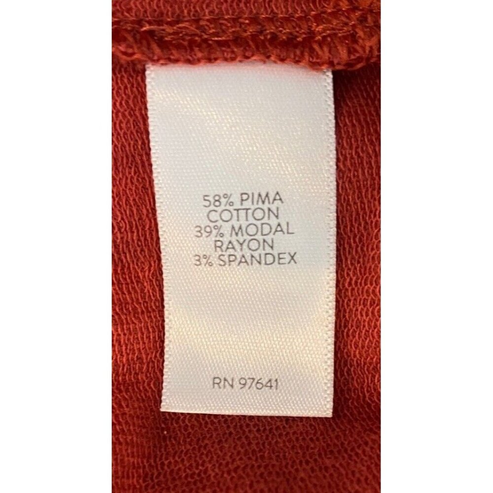 J. Jill Pure Jill Long Sleeve Round Neck Obi Sash Ginger Rust Knit Dress Size PM - Picture 7 of 7